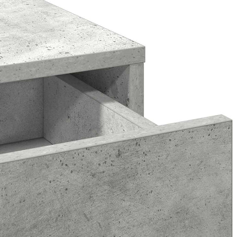 vidaXL Dressing Table Set 2 pcs Concrete Grey 50 x 41 x 135 cm