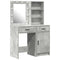 vidaXL Dressing Table Set 2 pcs Concrete Grey 50 x 41 x 135 cm