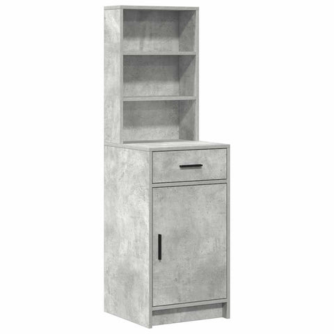 vidaXL Dressing Table Set 2 pcs Concrete Grey 50 x 41 x 135 cm