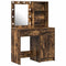 vidaXL Dressing Table Set with Shelf 2 pcs Smoked Oak 50 x 41 x 135 cm
