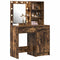 vidaXL Dressing Table Set with Shelf 2 pcs Smoked Oak 50 x 41 x 135 cm