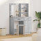vidaXL Dressing Table Set with Door 2 pcs Grey sonoma 50 x 41 x 135 cm