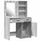 vidaXL Dressing Table Set with Door 2 pcs Grey sonoma 50 x 41 x 135 cm