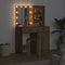 vidaXL Dressing Table Set with Door 2 pcs Artisan oak 50 x 41 x 135 cm