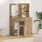 vidaXL Dressing Table Set with Door 2 pcs Artisan oak 50 x 41 x 135 cm