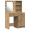 vidaXL Dressing Table Set with Door 2 pcs Artisan oak 50 x 41 x 135 cm