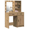 vidaXL Dressing Table Set with Door 2 pcs Artisan oak 50 x 41 x 135 cm