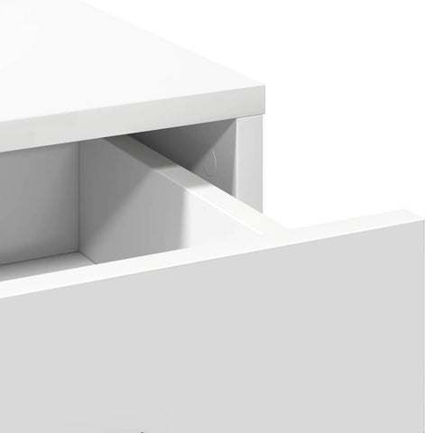 vidaXL Dressing Table Set with Drawer 3 pcs White 78.5 x 41 x 135 cm