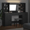 vidaXL Dressing Table Set with Door 3 pcs Black oak 78.5 x 41 x 135 cm