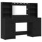 vidaXL Dressing Table Set with Door 3 pcs Black oak 78.5 x 41 x 135 cm