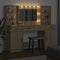 vidaXL Dressing Table Set 3 pcs Sonoma Oak 78.5 x 41 x 135 cm