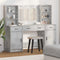 vidaXL Dressing Table Set 3 pcs Concrete Grey 78.5 x 41 x 135 cm