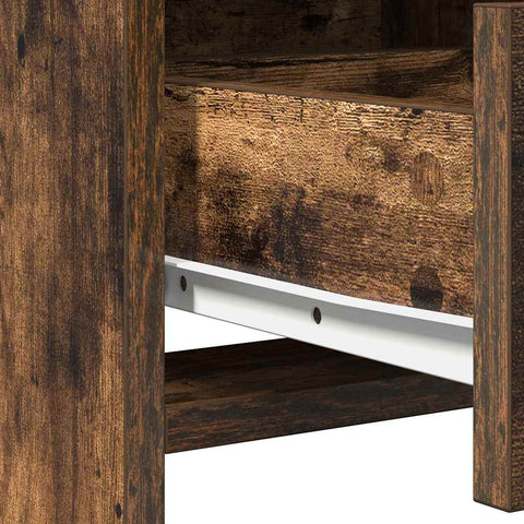 vidaXL Dressing Table Set 3 pcs Smoked Oak 78.5 x 41 x 135 cm