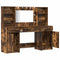 vidaXL Dressing Table Set 3 pcs Smoked Oak 78.5 x 41 x 135 cm