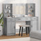 vidaXL Dressing Table Set 3 pcs Grey sonoma 78.5 x 41 x 135 cm