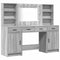 vidaXL Dressing Table Set 3 pcs Grey sonoma 78.5 x 41 x 135 cm