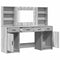 vidaXL Dressing Table Set 3 pcs Grey sonoma 78.5 x 41 x 135 cm