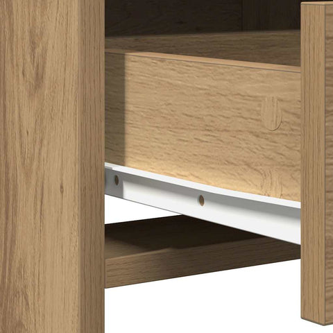 vidaXL Dressing Table Set 3 pcs Artisan oak 78.5 x 41 x 135 cm