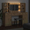 vidaXL Dressing Table Set 3 pcs Artisan oak 78.5 x 41 x 135 cm