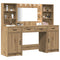 vidaXL Dressing Table Set 3 pcs Artisan oak 78.5 x 41 x 135 cm