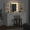 vidaXL Dressing Table Set 3 pcs White 50 x 41 x 135 cm Engineered wood