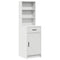 vidaXL Dressing Table Set 3 pcs White 50 x 41 x 135 cm Engineered wood