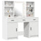 vidaXL Dressing Table Set 3 pcs White 50 x 41 x 135 cm Engineered wood