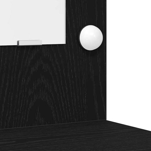 vidaXL Dressing Table Set with Drawer 3 pcs Black oak 50 x 41 x 135 cm