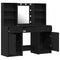 vidaXL Dressing Table Set with Drawer 3 pcs Black oak 50 x 41 x 135 cm