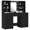 vidaXL Dressing Table Set with Drawer 3 pcs Black oak 50 x 41 x 135 cm