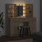 vidaXL Dressing Table Set with Shelf 3 pcs Sonoma Oak 50 x 41 x 135 cm