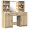 vidaXL Dressing Table Set with Shelf 3 pcs Sonoma Oak 50 x 41 x 135 cm