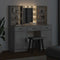 vidaXL Dressing Table Set 3 pcs Concrete Grey 50 x 41 x 135 cm