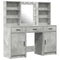 vidaXL Dressing Table Set 3 pcs Concrete Grey 50 x 41 x 135 cm