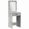 vidaXL Dressing Table Set 3 pcs Concrete Grey 50 x 41 x 135 cm