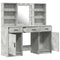 vidaXL Dressing Table Set 3 pcs Concrete Grey 50 x 41 x 135 cm