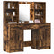 vidaXL Dressing Table Set with Shelf 3 pcs Smoked Oak 50 x 41 x 135 cm