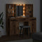 vidaXL Dressing Table Set with Drawer 3 pcs Old wood 50 x 41 x 135 cm
