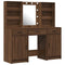 vidaXL Dressing Table Set with Drawer 3 pcs Old wood 50 x 41 x 135 cm