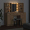 vidaXL Dressing Table Set with Door 3 pcs Artisan oak 50 x 41 x 135 cm