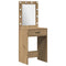 vidaXL Dressing Table Set with Door 3 pcs Artisan oak 50 x 41 x 135 cm