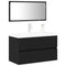vidaXL Bathroom Furniture Set 3 pcs Black oak 80 x 38.5 x 45 cm