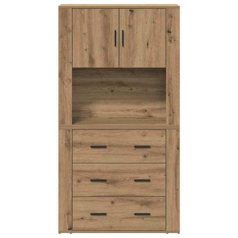 vidaXL Highboard Artisan Oak 80 x 33 x 150 cm Engineered Wood