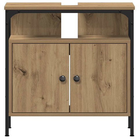vidaXL 3 Piece Bathroom Furniture Set Artisan Oak Engineered Wood