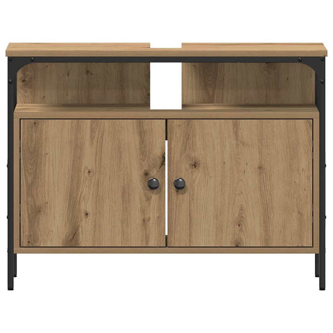 vidaXL 3 Piece Bathroom Furniture Set Artisan Oak Engineered Wood