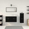 vidaXL Bathroom Furniture Set 4 pcs Black Oak 91 x 39.5 x 46 cm