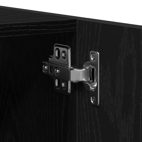 vidaXL Bathroom Furniture Set 5 pcs Black Oak 30 x 30 x 130 cm