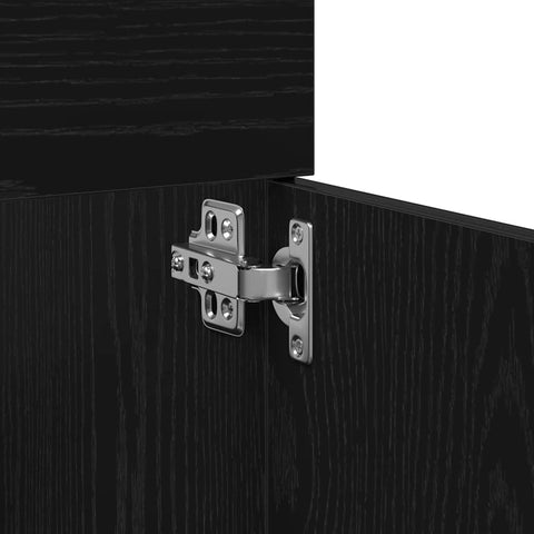 vidaXL Bathroom Furniture Set 2 pcs Black Oak 90 x 38.5 x 46 cm