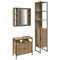 vidaXL Bathroom Cabinet Set Other 3 pcs Artisan oak 33 x 33 x 185.5 cm