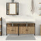 vidaXL Bathroom Vanity Units with Shelf 3 pcs Brown 80 x 30 x 60 cm